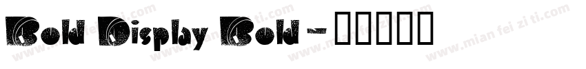 Bold Display Bold字体转换